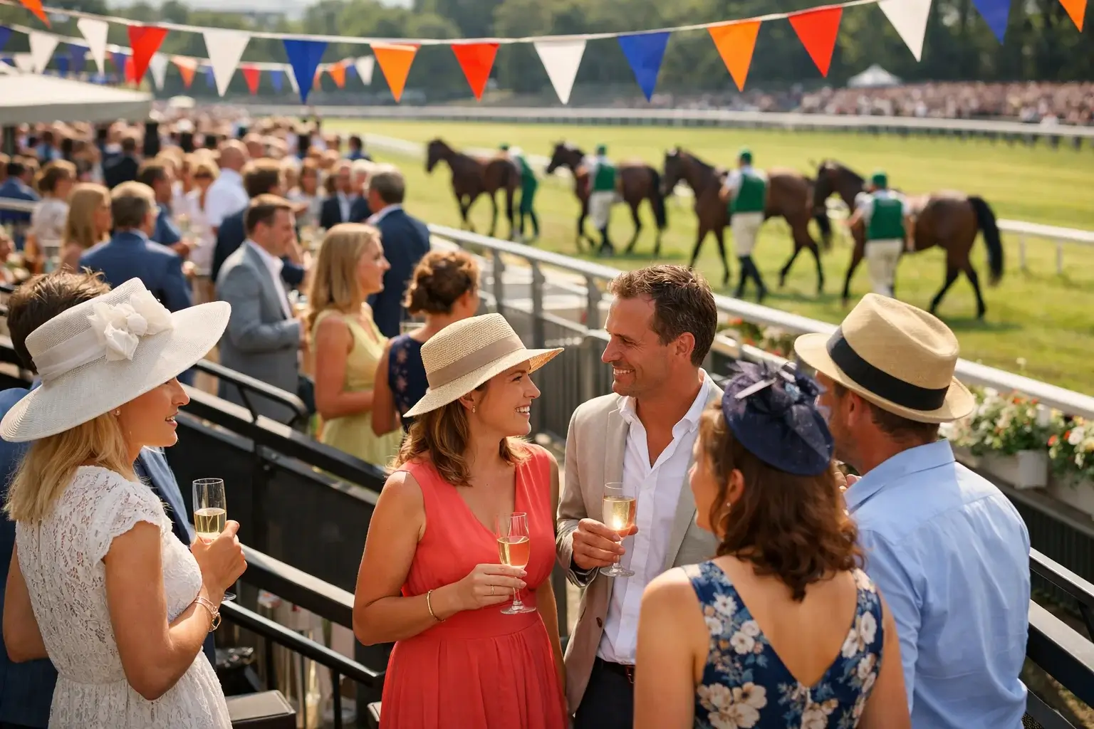 Feestelijke sfeer tijdens de Nederlandse Derby