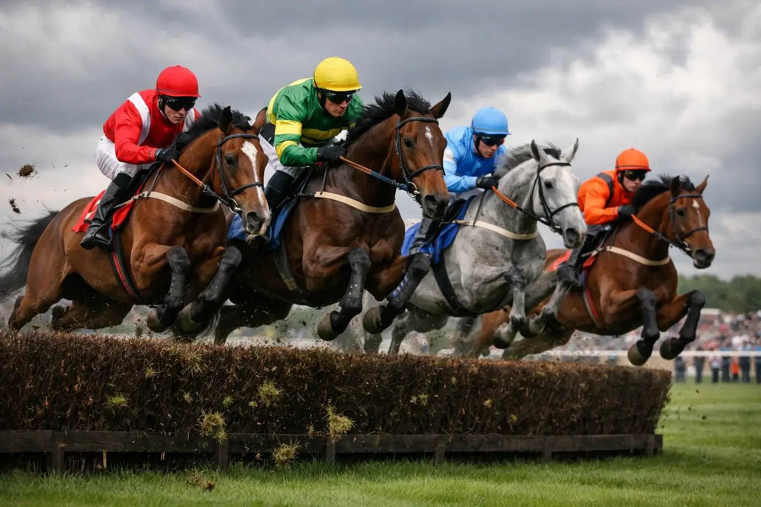 Grand National steeplechase met hindernissen